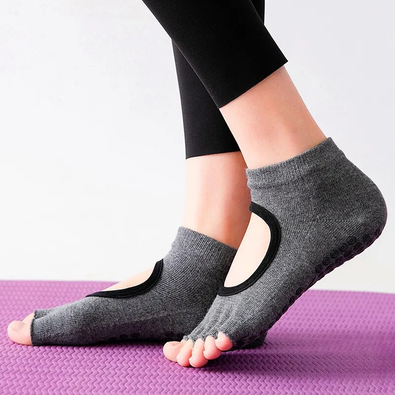Professional Five Finger Anti Slip Yoga Socks