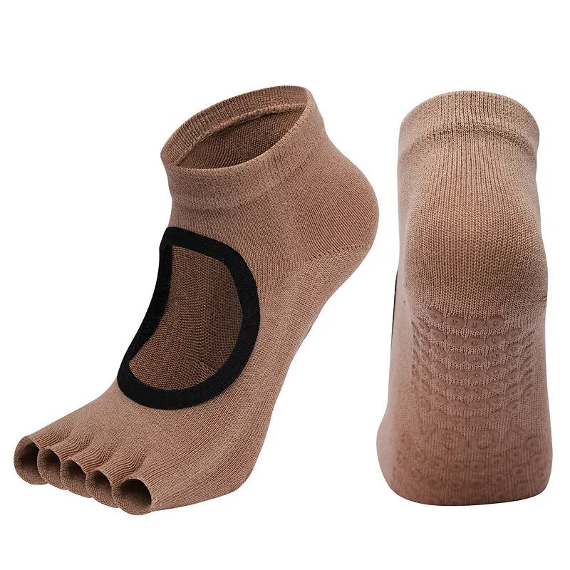 Professional Five Finger Anti Slip Yoga Socks