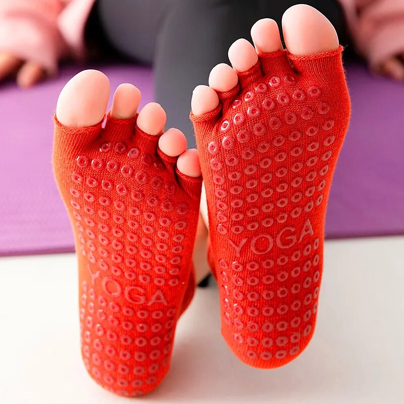 Professional Five Finger Anti Slip Yoga Socks