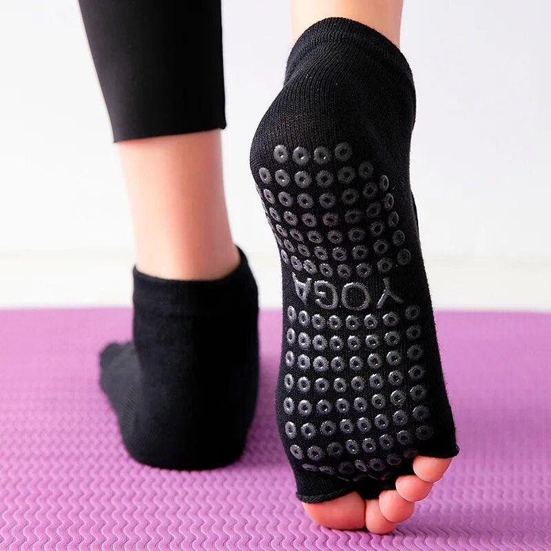 Professional Five Finger Anti Slip Yoga Socks